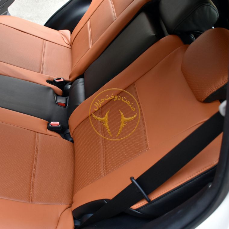 روکش چرم مشکی و مارون راوفور Rav4