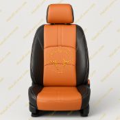 روکش چرم مشکی و مارون فابریک FMC 511
