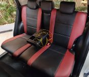 روکش چرم مشکی و زرشکی راوفور Rav4