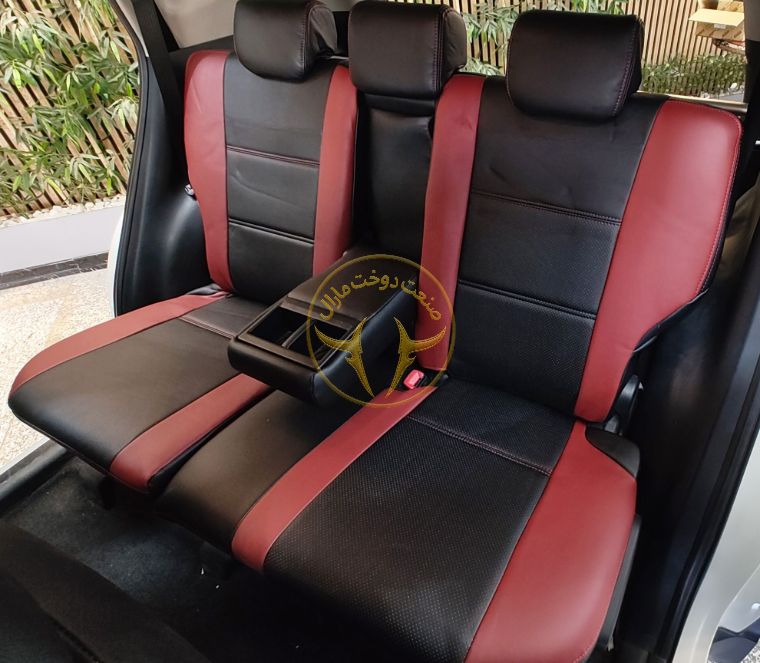 روکش چرم مشکی و مارون راوفور Rav4