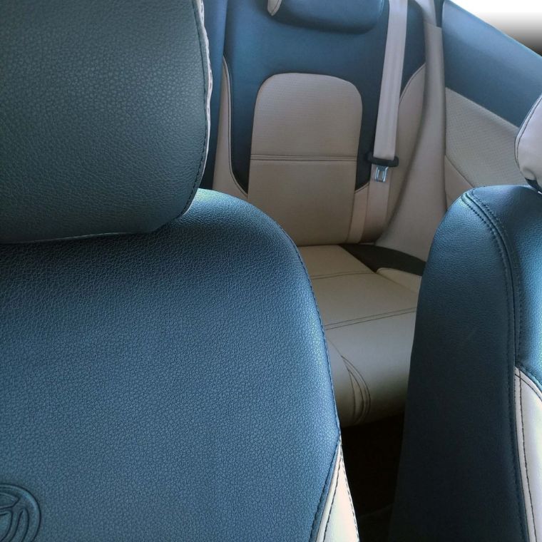 روکش چرم مشکی و کرم برلیانس 330