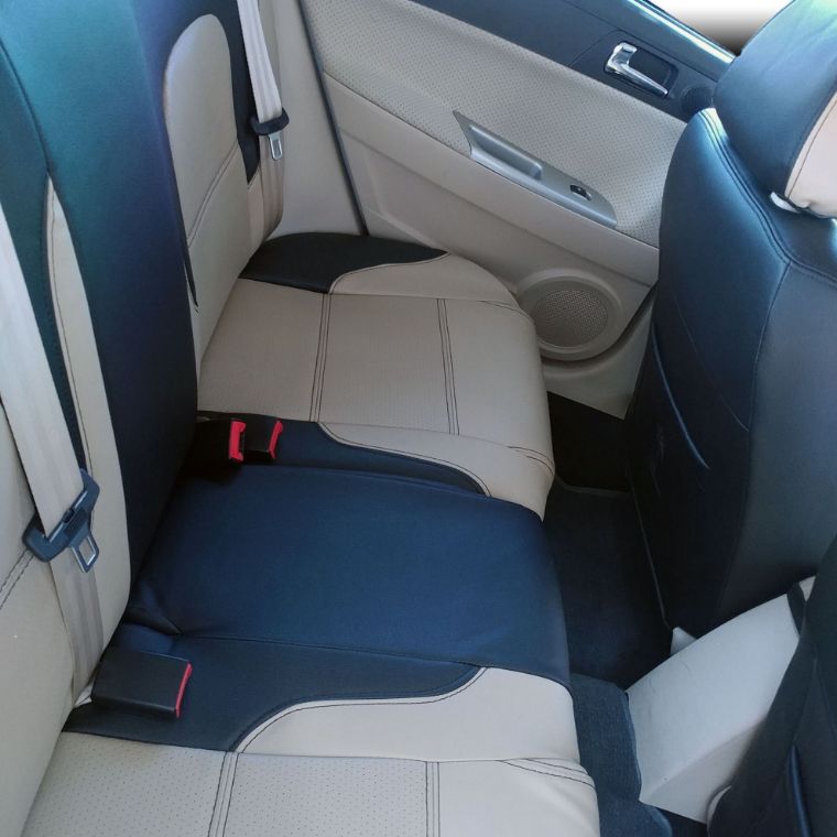 روکش چرم مشکی و کرم برلیانس 330