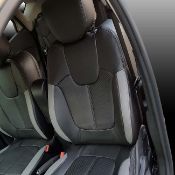 روکش چرم درجه 1 طوسی و مشکی کپچر