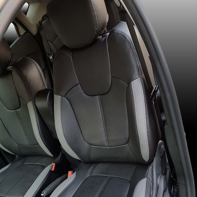 روکش چرم زرشکی رنو کپچر