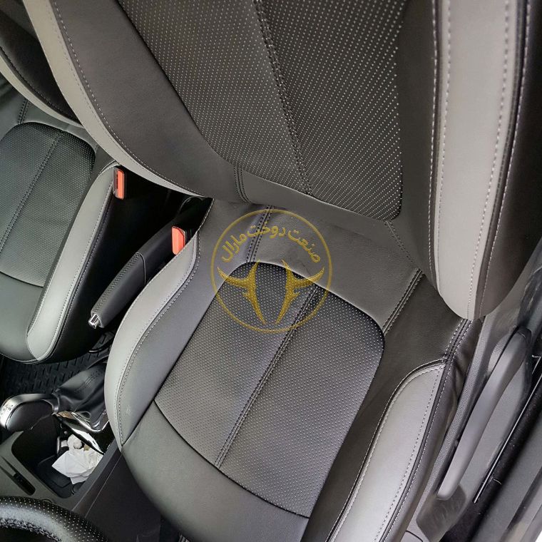 روکش چرم زرشکی رنو کپچر