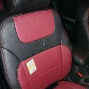 روکش صندلی چرم مشکی و قرمز فابریک چانگان