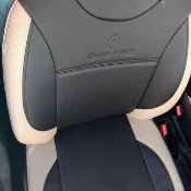 روکش صندلی چرم مشکی و کرم فاریک رنو داستر