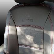 روکش چرم مشکی دوخت قرمز لنسر