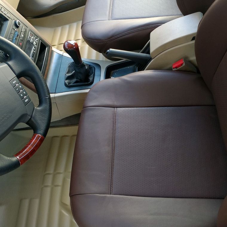 روکش چرم قهوه ای نوار کرم پرشیا 95 - 80