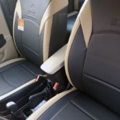 روکش چرم مشکی و کرم دنا