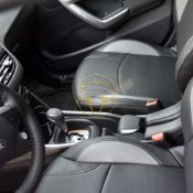 روکش صندلی چرم مشکی و طوسی پژو 2008