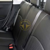 روکش صندلی چرم مشکی و طوسی پژو 2008