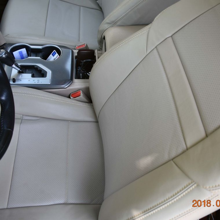 روکش صندلی چرم مشکی و کرم کمری 2017 - 2012