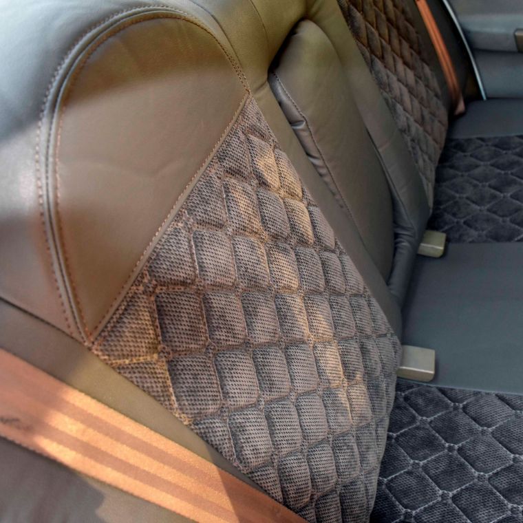 روکش چرم وسط مخمل گلدوزی سمند 95-80