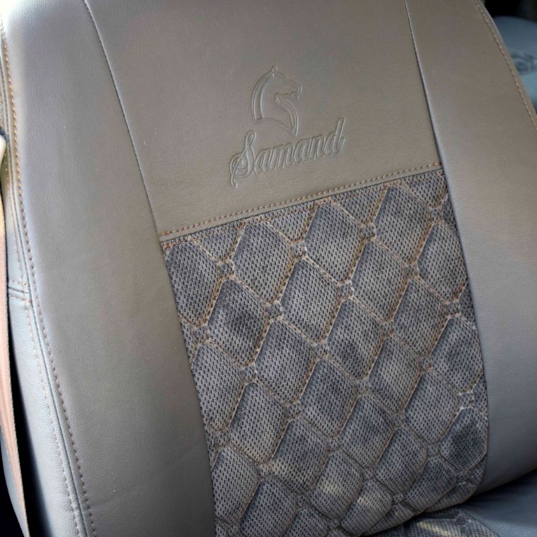 روکش چرم وسط مخمل گلدوزی سمند 95-80