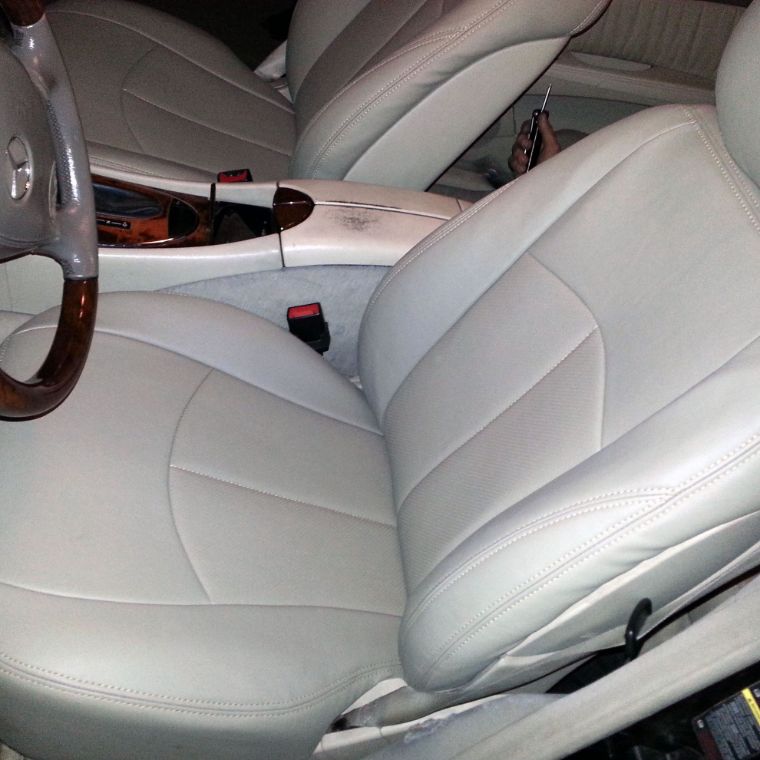 روکش صندلی چرم مشکی درجه 1 بنز ای 240 E