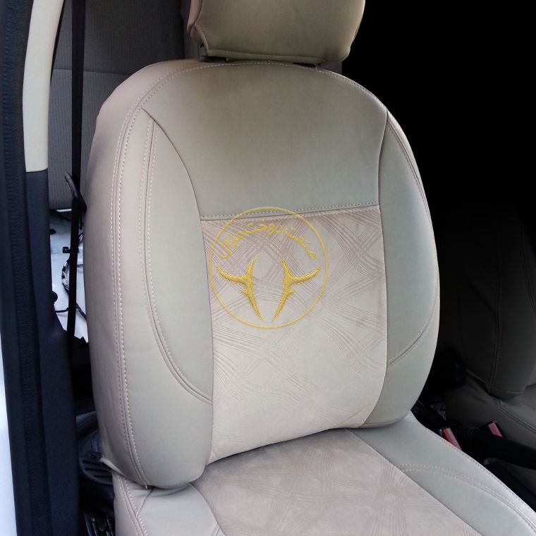 روکش صندلی چرم مشکی و کرم فاریک رنو داستر