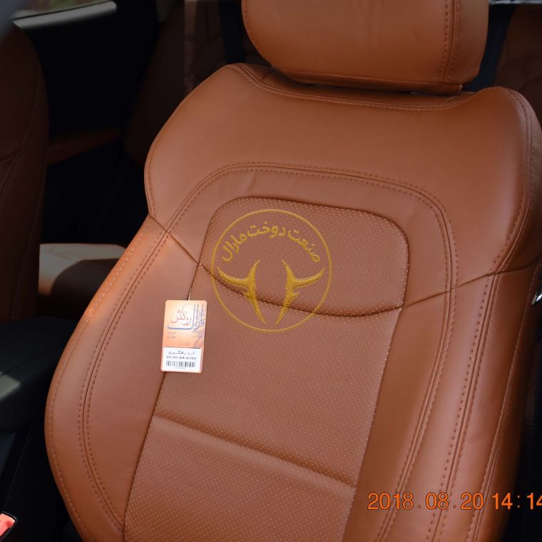 روکش چرم قهوه ای مشکی تیگو 7