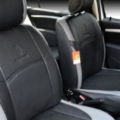 روکش چرم مشکی و طوسی ساندرو