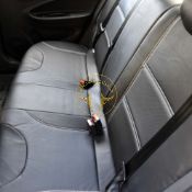 روکش صندلی چرم مشکی دوخت سفید برلیانس 230 و 220