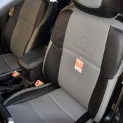 روکش صندلی چرم مشکی و طوسی تویوتا کرولا 2018-2015 