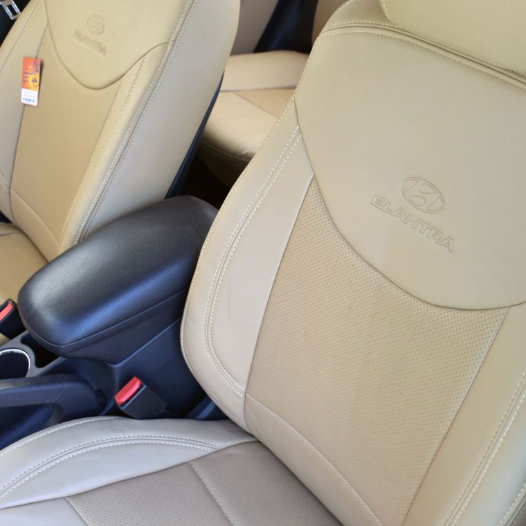 روکش صندلی چرم مشکی هیوندا النترا