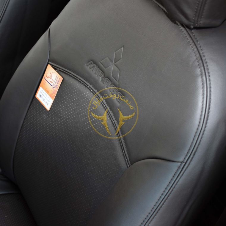 روکش صندلی چرم مشکی میراژ