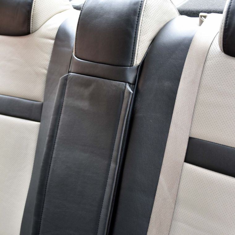 روکش صندلی چرم مشکی و کرم کمری 2017 - 2012