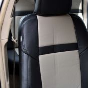 روکش صندلی چرم مشکی و کرم کمری 2017 - 2012