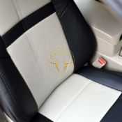 روکش صندلی چرم مشکی و کرم کمری 2017 - 2012