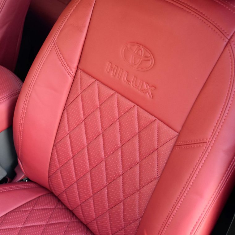 روکش صندلی چرم قرمز هایلوکس 2015 - 2010