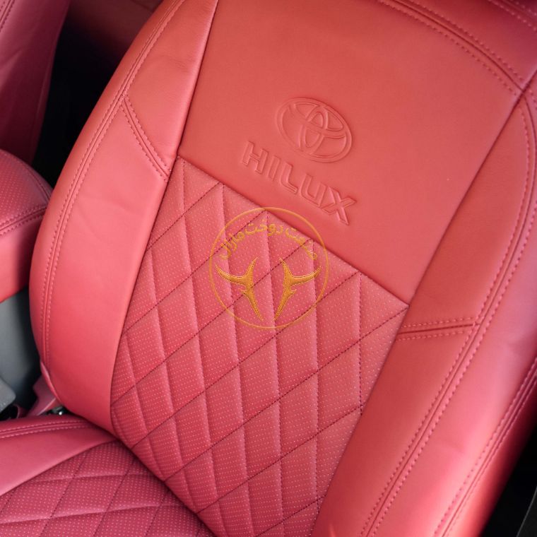 روکش صندلی چرم قرمز هایلوکس 2015 - 2010