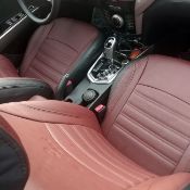 روکش صندلی چرم مشکی و زرشکی تیوولی