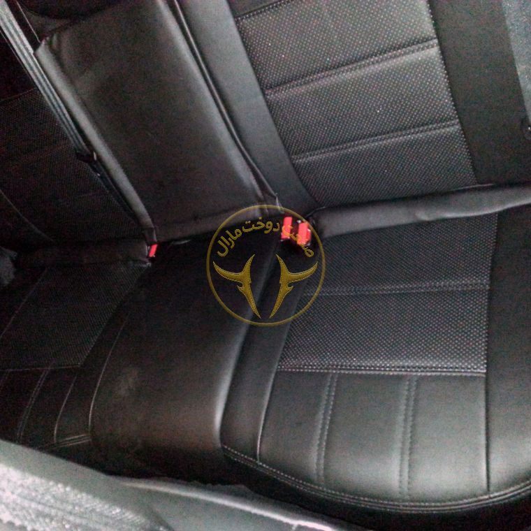 روکش صندلی چرم طوسی و کرم رنو اسکالا