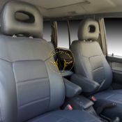 روکش صندلی چرم طوسی پاجرو