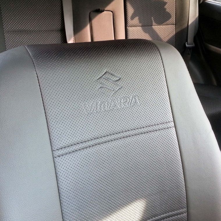 روکش چرم مشکی وسط اسپایس دوخت قرمز ویتارا