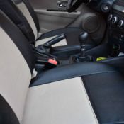 روکش چرم مشکی و کرم فلوئنس