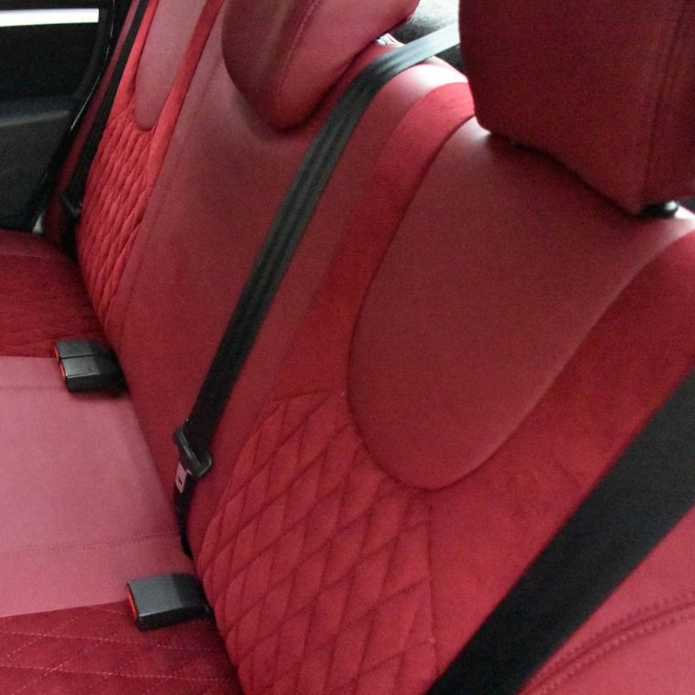 روکش چرم مشکی قرمز ال 90