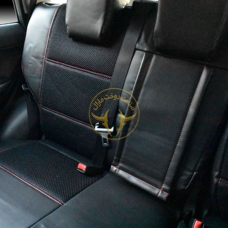 روکش چرم مشکی وسط اسپایس دوخت قرمز ویتارا