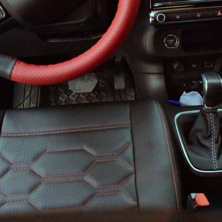 روکش چرم مشکی سیتروئن C3