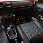 روکش چرم مشکی سیتروئن C3