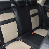 روکش صندلی چرم مشکی و کرم بسترن B30