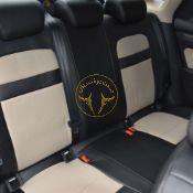 روکش صندلی چرم مشکی و کرم بسترن B30