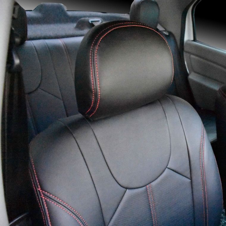 روکش چرم مشکی قرمز ال 90