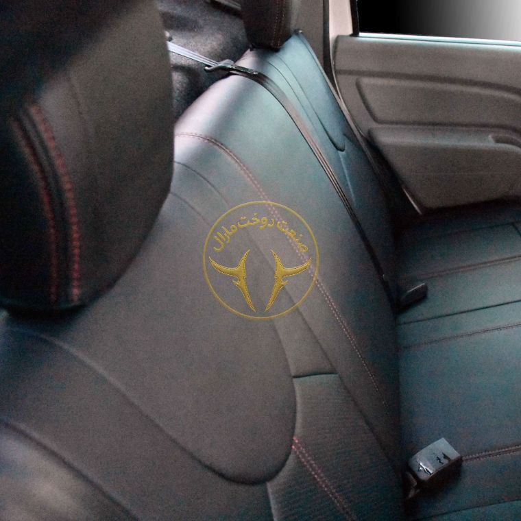 روکش چرم مشکی قرمز ال 90