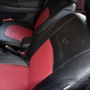 روکش چرم مشکی و قرمز اچ سی کراس