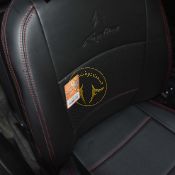 روکش صندلی چرم مشکی دوخت قرمز زانتیا