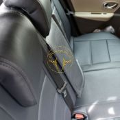 روکش صندلی چرم طوسی و کرم رنو اسکالا