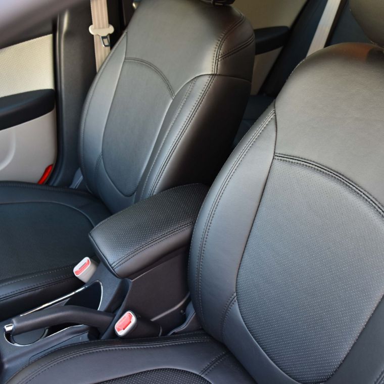 روکش صندلی چرم مشکی سراتو سایپا