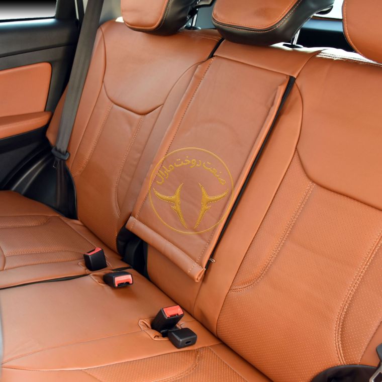 روکش چرم مارون و مشکی تیگو 5